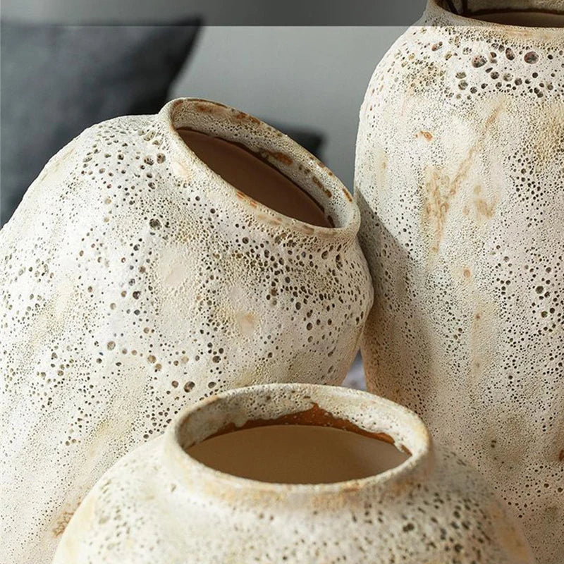 Large Nordic Ins Retro Ceramic Flower Vase