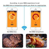 Thermomètre à viande sans fil : jauge de cuisson Bluetooth intelligente pour barbecue et cuisine