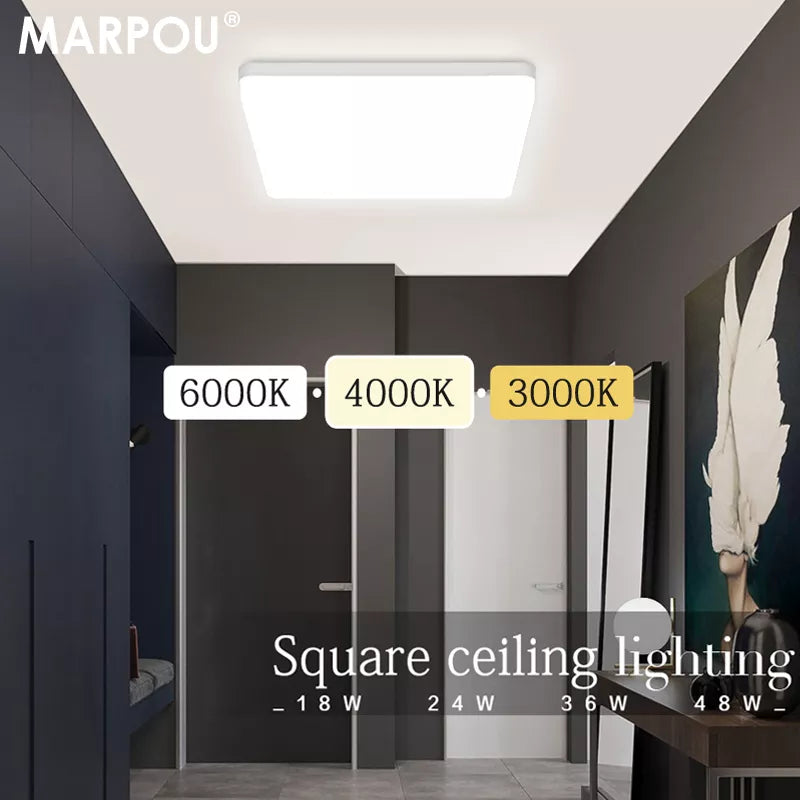 Versatile Square LED Ceiling Lamp