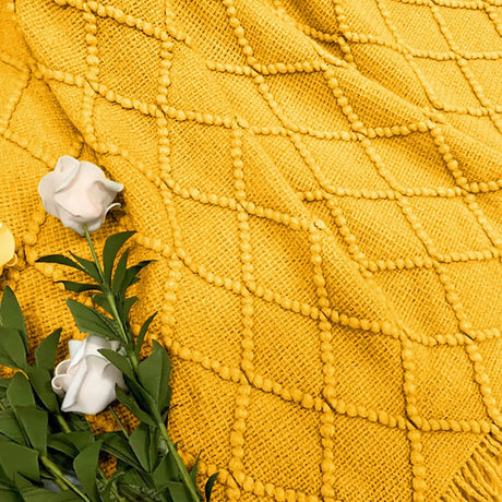 Couverture tricotée élégante Inya