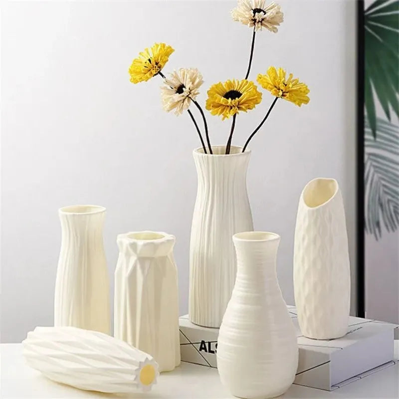 Nordic Imitation Ceramic Plastic Vase