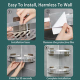 Aluminum Bathroom Shelf: Stylish, No-Drill Storage Solution