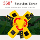 360° Automatic Rotating Trigeminal Sprinkler
