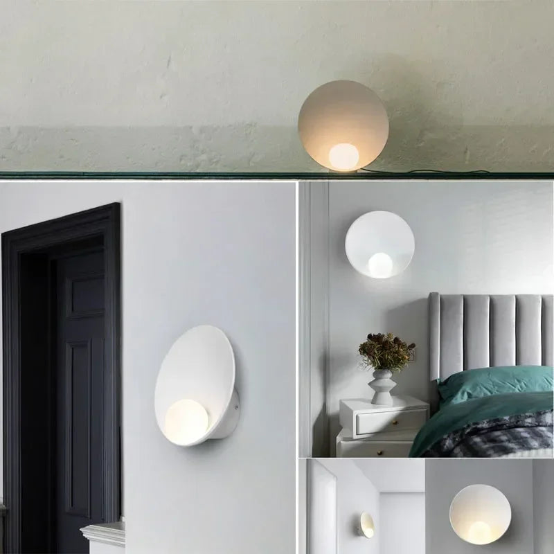 Lámpara de pared de concha minimalista japonesa