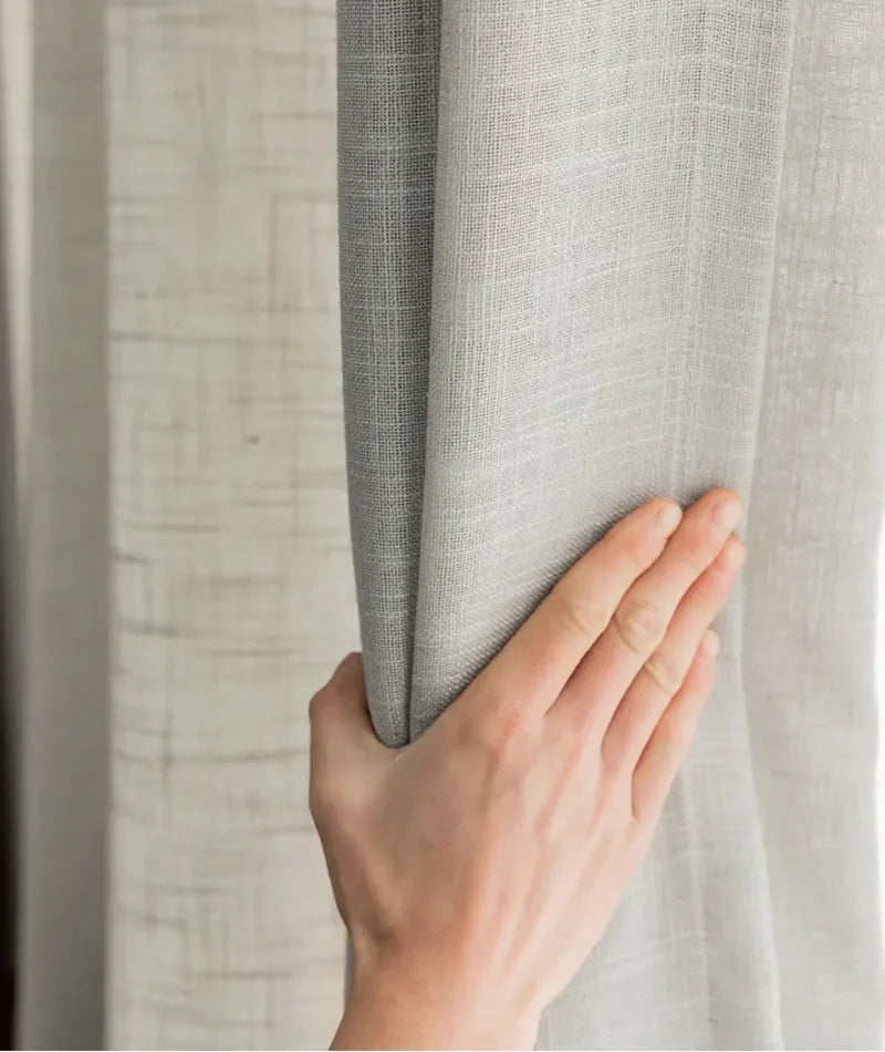 Modern Linen Sheer Curtains