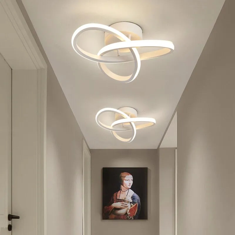 Contemporary Three-Color LED Chandelier
