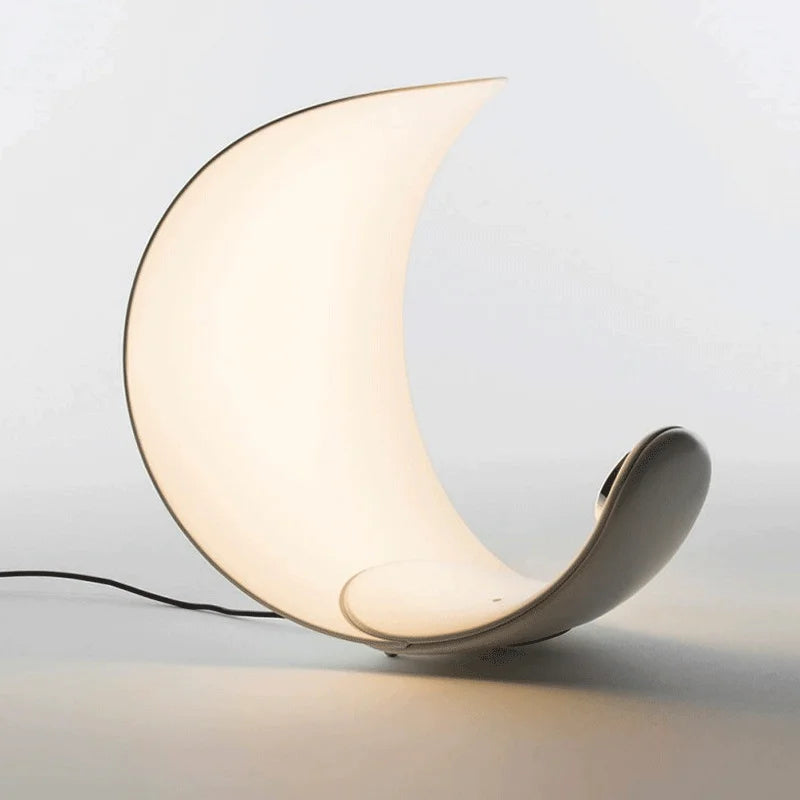 Lampe de bureau de lecture italienne en forme de croissant de lune - Style nordique
