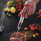 Meat Injector Syringe with Marinade Needles