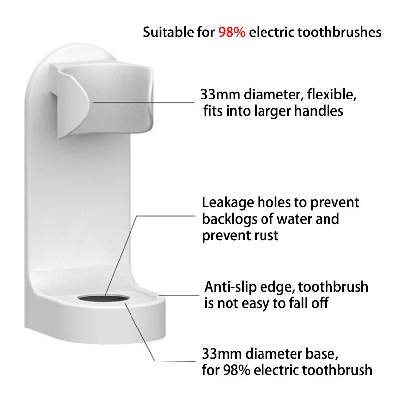 Sleek and Functional Electric Toothbrush Holder
