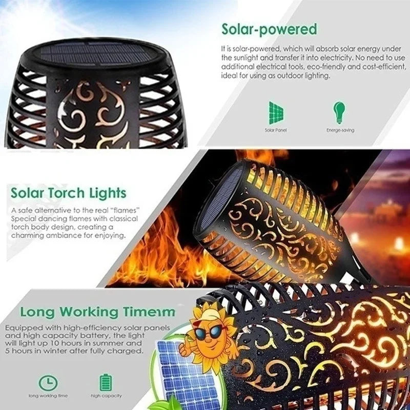 Solar Flame Torch Light