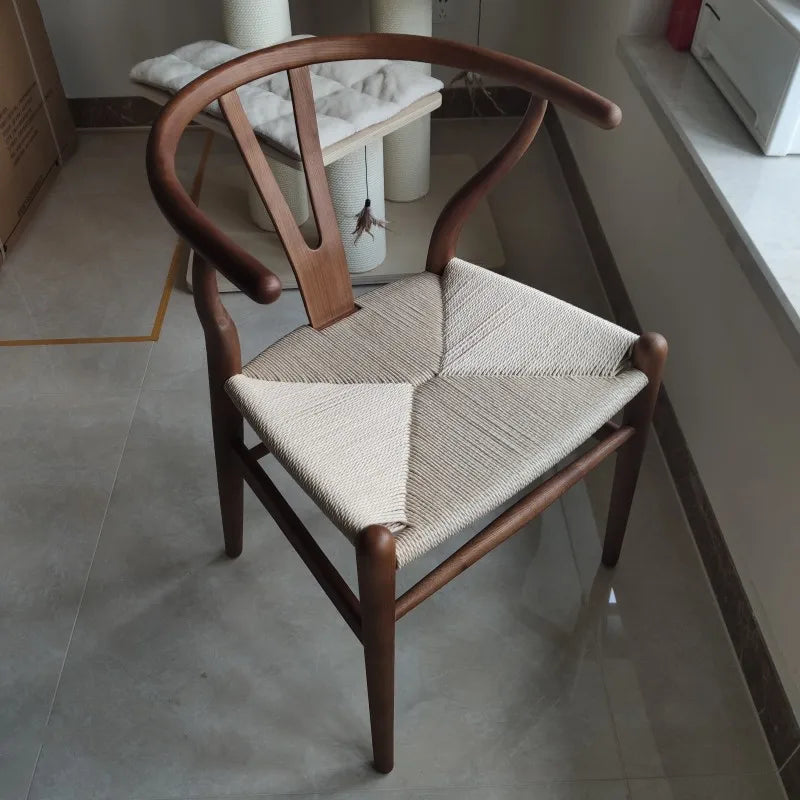 Wooden Wishbone Chair by Hans Wegner