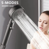 High Pressure Adjustable 5-Mode Shower Head