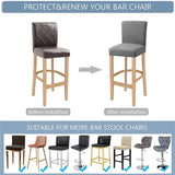Housse extensible imperméable pour chaise de bar