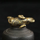 Charmante figurine d'éléphant en bronze antique : une touche d'élégance