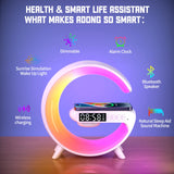 Multifunction Fast Charging Wireless Charger Stand Speaker & TF RGB Night Light