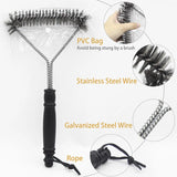 Effortless BBQ Grill Cleaning with Stainless Steel Brush