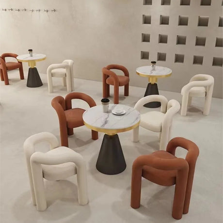 Lujosa silla nórdica de ocio para decoración del hogar moderno
