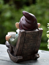 Gnome Dwarf Rocking Chair Ornament