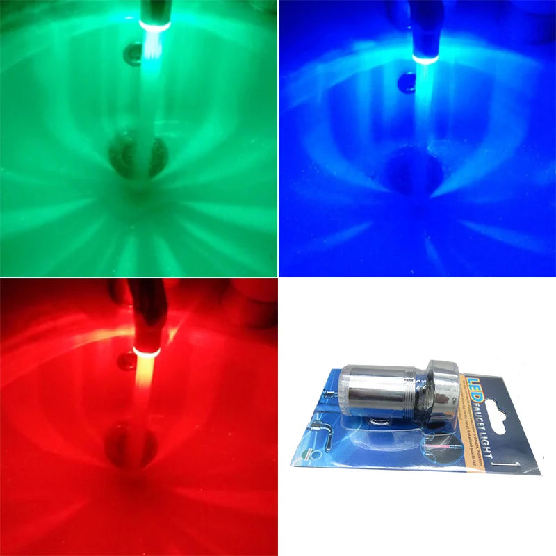 Grifo con luz LED sensible a la temperatura
