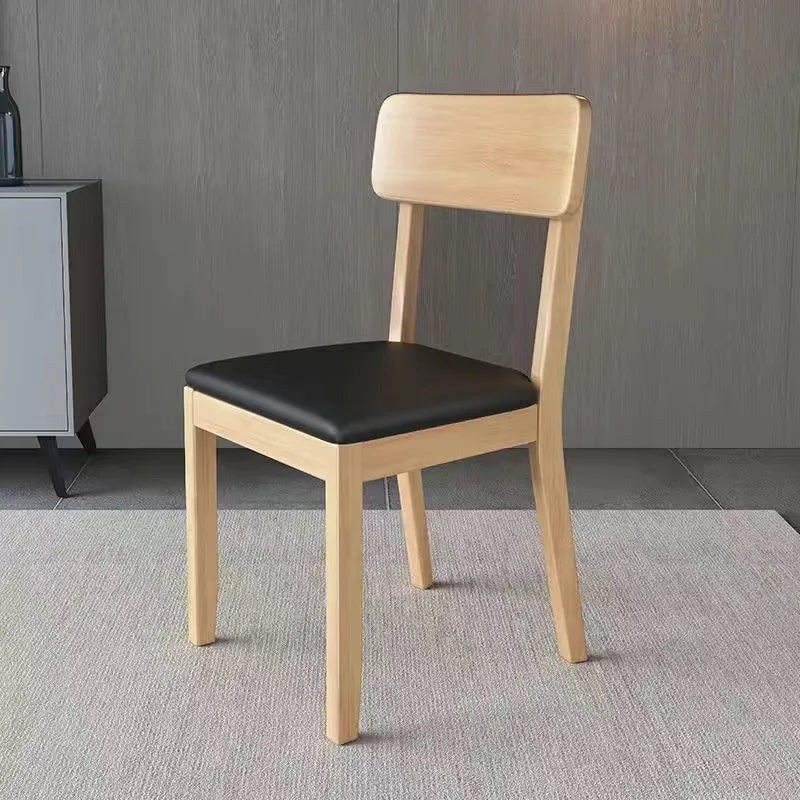 Chaise de salle à manger ergonomique en bois