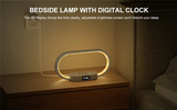 Wireless Charger LED Lamp with Clock & Night Light