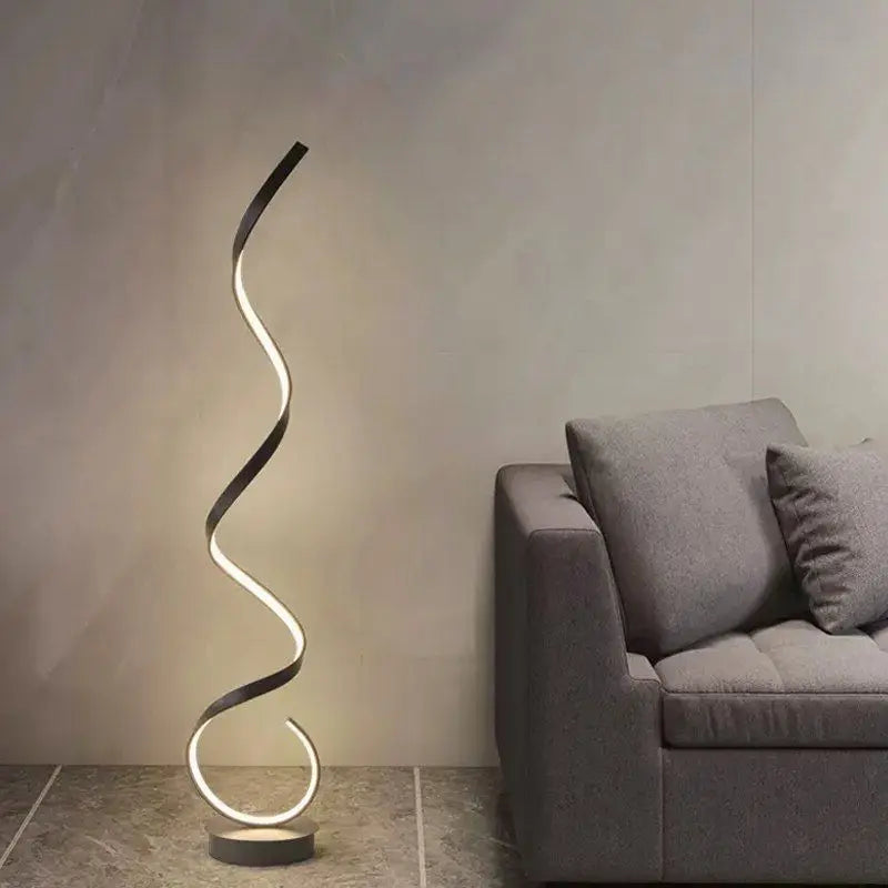 Lámpara de pie de tira LED moderna